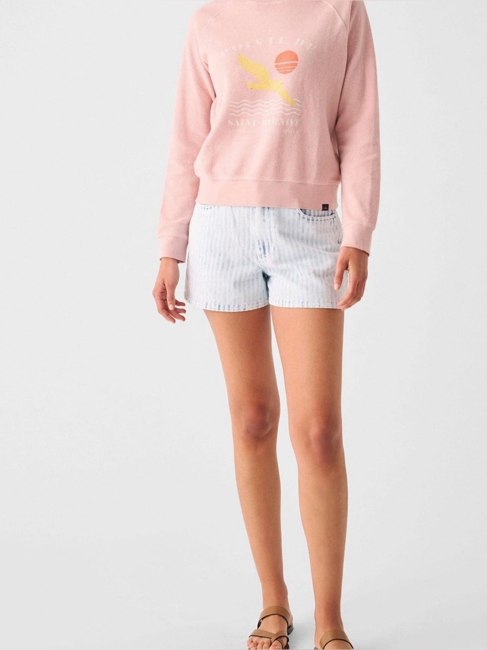 Faherty Pink Graphic Sweatshirt - Picture 4 of 13